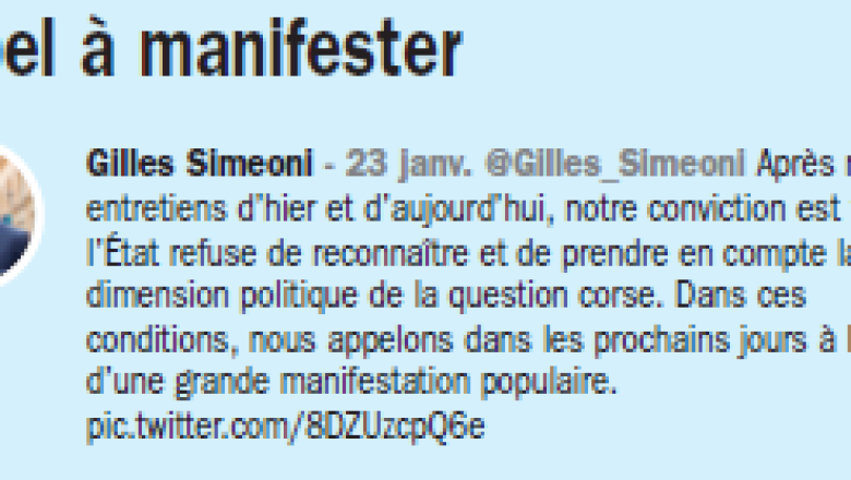 Appel à manisfester