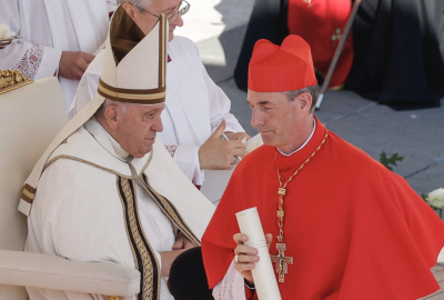 Le Pape François et le Cardinal Bustillo