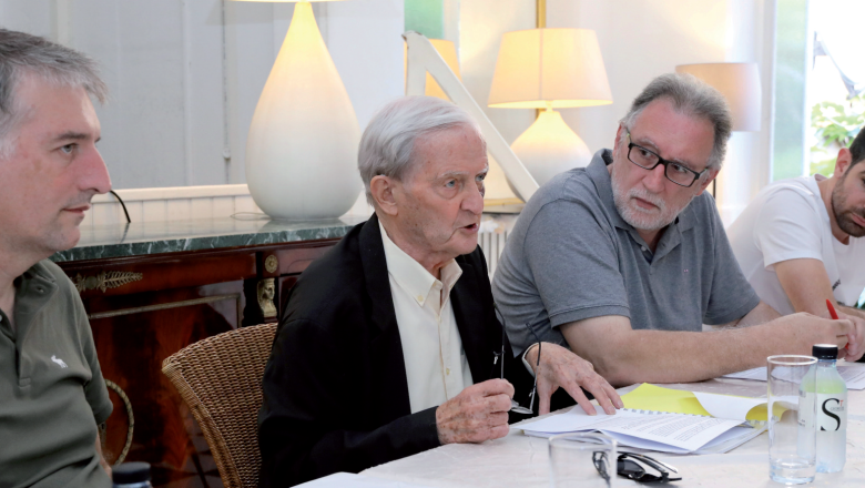 De g. à dr. : Sébastien Simoni, Edmond Simeoni,
Jacques Mattei et Pierre Paul Gori.
