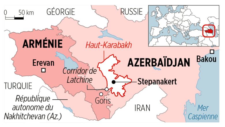 Carte du Haut-Karabakh