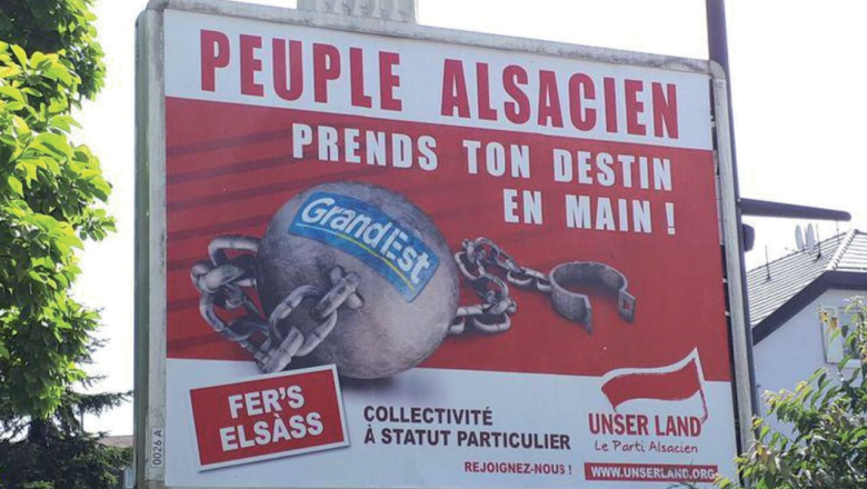 Campagne de communication du parti autonomiste Unser Land, juin 2018.