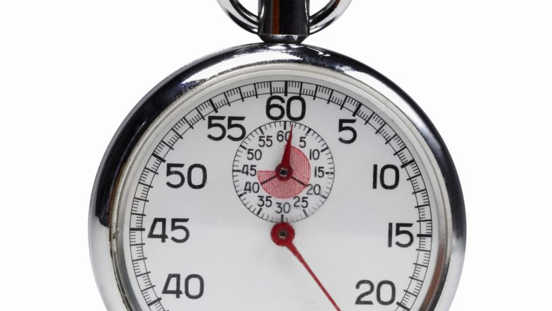 Close up of a stopwatch