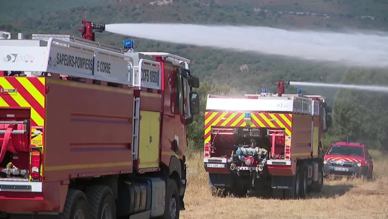 Les sapeurs-pompiers de Corse prêts pour la saison des feux, avec notamment le renfort de plusieurs camions de grande capacité.
